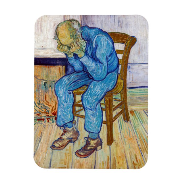 Vincent van Gogh - At Eternity's Gate Magnet (Vertical)