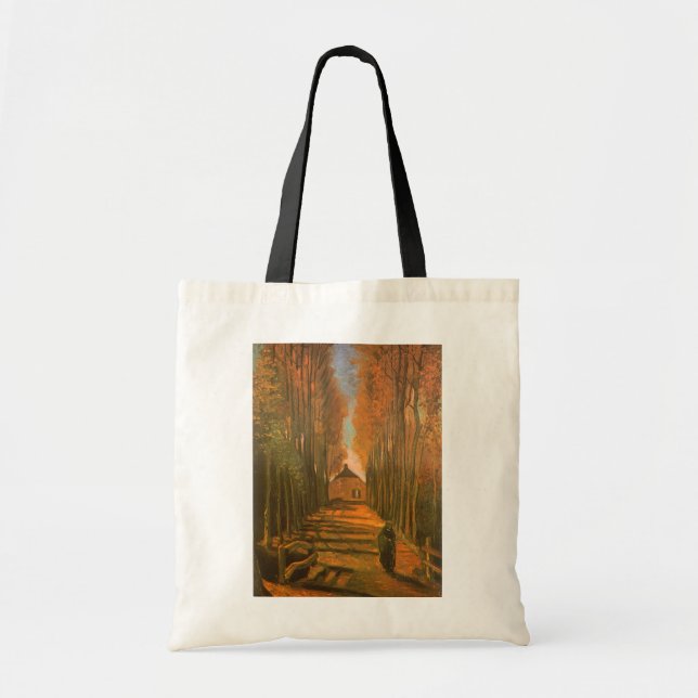 Vincent van Gogh - Avenue of Poplars in Autumn Tote Bag (Front)