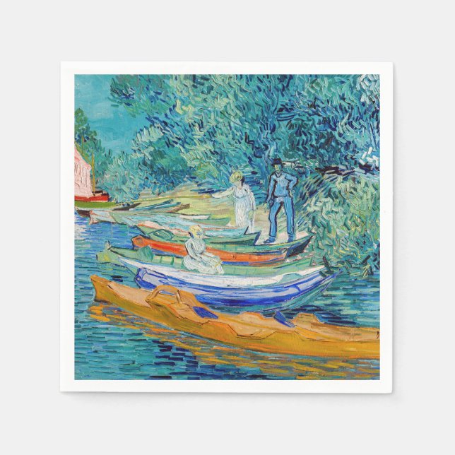 Vincent van Gogh - Bank of the Oise at Auvers Napkin (Front)