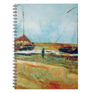 Vincent Van Gogh - Beach at Scheveningen Fine Art Spiral Notebook
