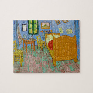 Vincent Van Gogh Bedroom. Impressionism room art Jigsaw Puzzle