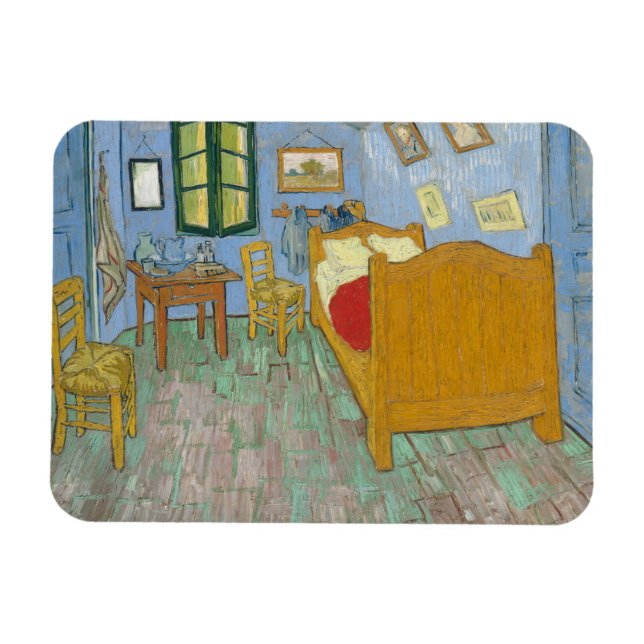 Vincent Van Gogh, Bedroom in Arles, 2nd Version Magnet (Horizontal)