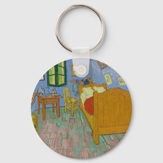 Vincent Van Gogh Bedroom Painting Key Ring (Front)