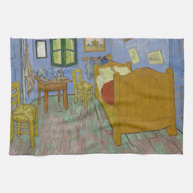 Vincent Van Gogh Bedroom Painting Tea Towel (Horizontal)