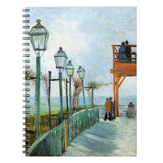 Vincent van Gogh - Belvedere Overlooking Montmarte Notebook (Front)