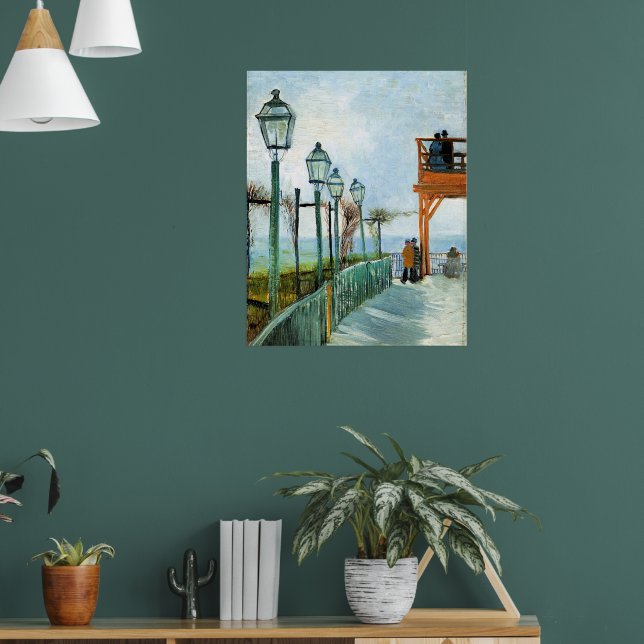 Vincent van Gogh, Belvedere Overlooking Montmarte, Poster (Living Room 1)