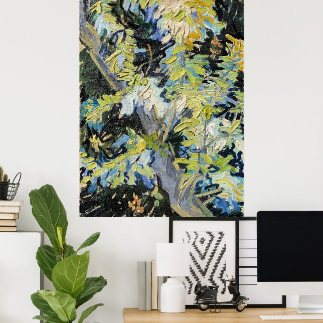 Vincent van Gogh, Blossoming Acacia Branches, Poster (Home Office)
