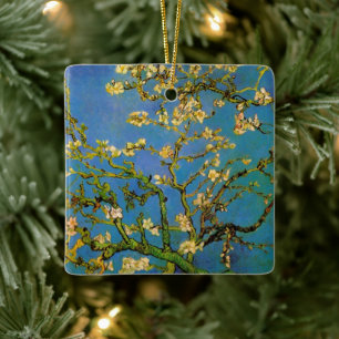 Vincent van Gogh - Blossoming Almond Tree Ceramic Tree Decoration