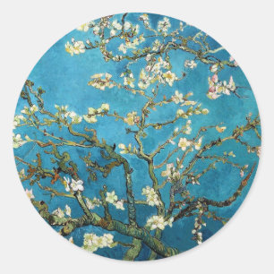 Vincent van Gogh, Blossoming Almond Tree Classic Round Sticker