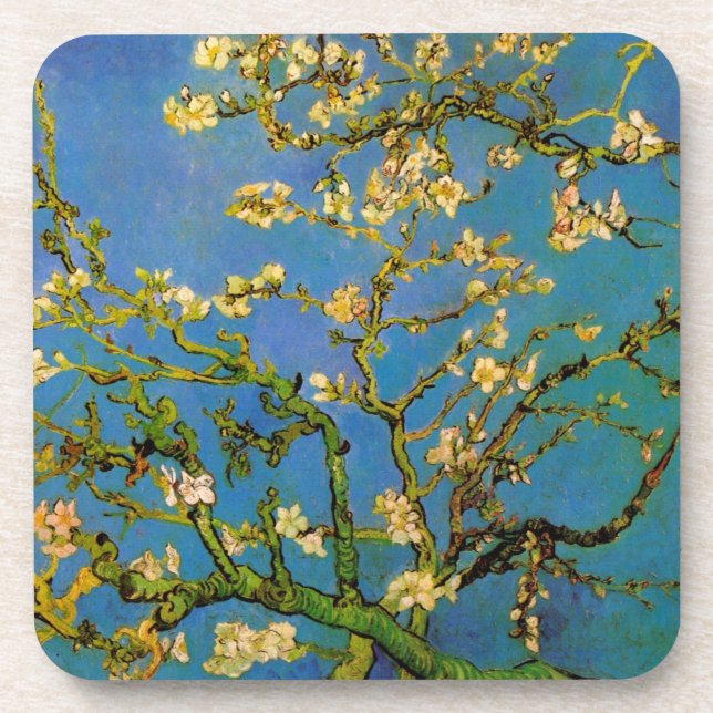 Vincent van Gogh - Blossoming Almond Tree Coaster (Front)