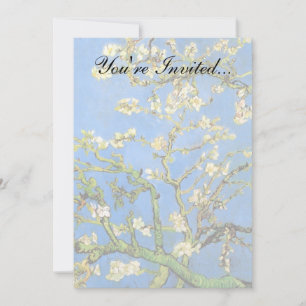 Vincent Van Gogh - Blossoming Almond Tree Fine Art Invitation