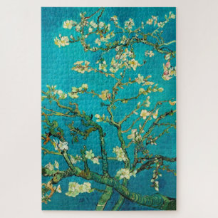 Vincent Van Gogh Blossoming Almond Tree Floral Art Jigsaw Puzzle