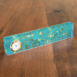 Vincent Van Gogh Blossoming Almond Tree Floral Art Nameplate<br><div class="desc">Vincent Van Gogh Blossoming Almond Tree Vintage Floral Art Blossoming Almond Tree is an 1890 painting by Dutch post-impressionist artist Vincent van Gogh. Almond Blossoms is a group of several paintings made in 1888 and 1890 by Vincent van Gogh in Arles and Saint-Rémy, southern France of blossoming almond trees. Flowering...</div>