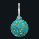 Vincent Van Gogh Blossoming Almond Tree Floral Art Pet Tag<br><div class="desc">Vincent Van Gogh Blossoming Almond Tree Vintage Floral Art Blossoming Almond Tree is an 1890 painting by Dutch post-impressionist artist Vincent van Gogh. Almond Blossoms is a group of several paintings made in 1888 and 1890 by Vincent van Gogh in Arles and Saint-Rémy, southern France of blossoming almond trees. Flowering...</div>