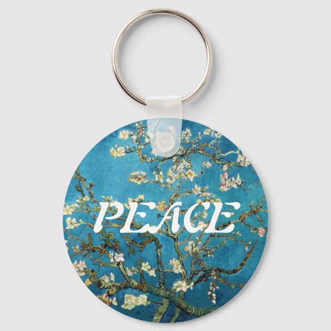 Vincent van Gogh, Blossoming Almond Tree Key Ring (Front)