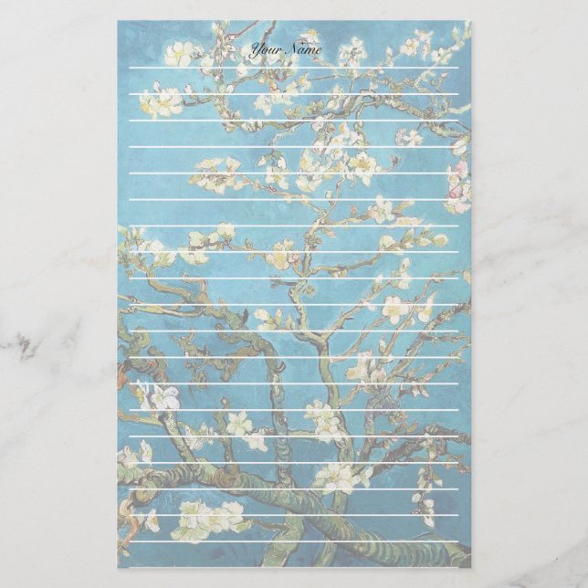 Vincent van Gogh, Blossoming Almond Tree Stationery (Front)