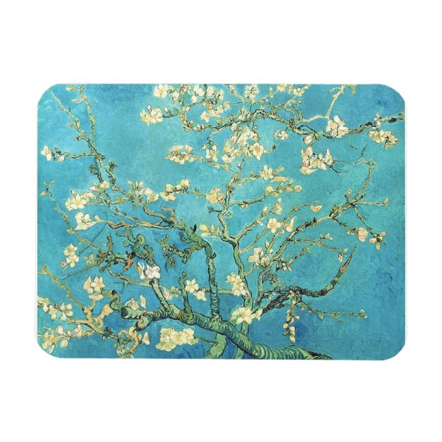 Vincent van Gogh Blossomong Almond Tree  Magnet (Horizontal)