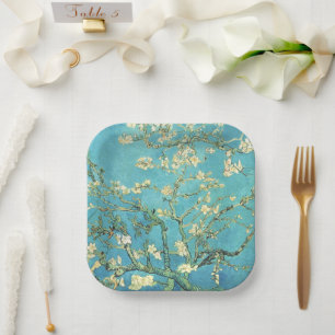 Vincent van Gogh Blossomong Almond Tree Paper Plate