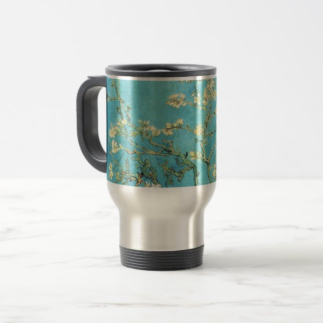 Vincent van Gogh Blossomong Almond Tree      Travel Mug (Front Left)