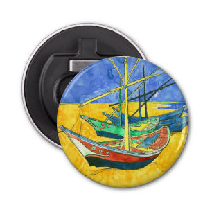 Vincent van Gogh Boats at Saintes-Marie watercol Bottle Opener