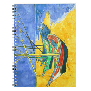 Vincent van Gogh Boats at Saintes-Marie watercol Notebook
