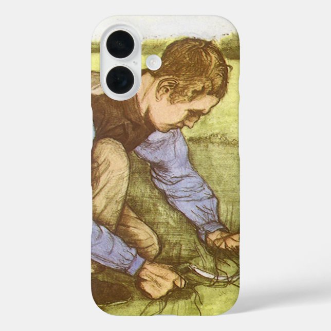 Vincent van Gogh - Boy Cutting Grass with Sickle Case-Mate iPhone Case (Back)