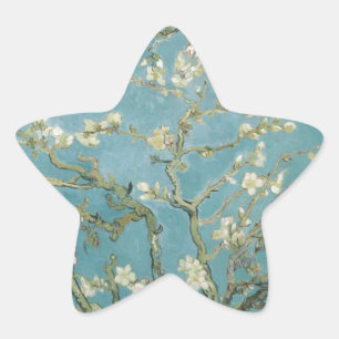 Vincent Van Gogh Branches of Almond Tree Star Sticker