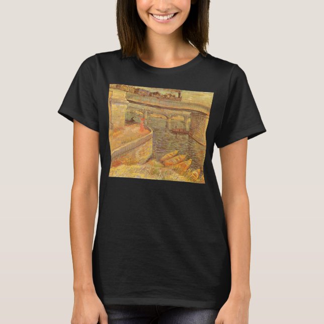 Vincent van Gogh Bridges Across the Seine Asnieres T-Shirt (Front)