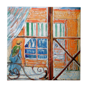 Vincent Van Gogh - Butchers Shop From A Window Tile