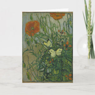 Vincent van Gogh - Butterflies and Poppies Card