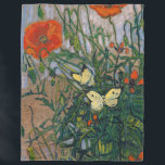 Vincent van Gogh - Butterflies and Poppies Fleece Blanket<br><div class="desc">Butterflies and Poppies - Vincent van Gogh,  Oil on Canvas,  1890</div>
