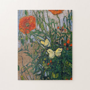 Vincent van Gogh - Butterflies and Poppies Jigsaw Puzzle