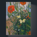 Vincent van Gogh - Butterflies and Poppies Paperweight<br><div class="desc">Butterflies and Poppies - Vincent van Gogh,  Oil on Canvas,  1890</div>