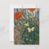 Vincent van Gogh - Butterflies and Poppies