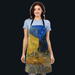 Vincent van Gogh - Cafe Terrace at Night Apron<br><div class="desc">Cafe Terrace on the Place du Forum at Night - Vincent van Gogh,  1888</div>