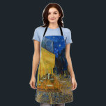 Vincent van Gogh - Cafe Terrace at Night Apron<br><div class="desc">Cafe Terrace on the Place du Forum at Night - Vincent van Gogh,  1888</div>