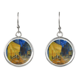 Vincent van Gogh - Cafe Terrace at Night Earrings