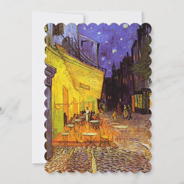 Vincent Van Gogh Cafe Terrace At Night Fine Art (Front)