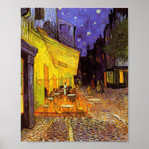 Vincent Van Gogh Cafe Terrace At Night Fine Art Poster