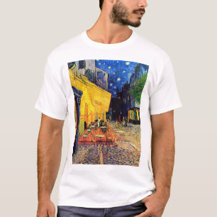 Vincent Van Gogh - Cafe Terrace At Night Fine Art T-Shirt