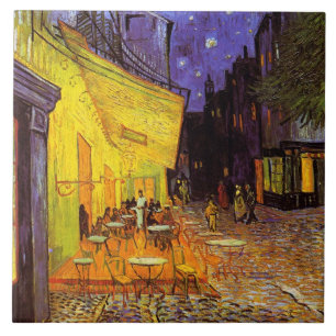 Vincent Van Gogh Cafe Terrace At Night Fine Art Tile