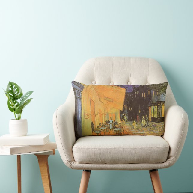 Vincent van Gogh - Cafe Terrace at Night Lumbar Cushion (Chair)