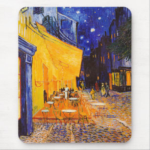 Vincent van Gogh Cafe Terrace at Night Mouse Pad