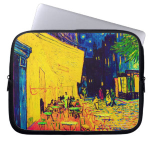 Vincent Van Gogh - Cafe Terrace At Night Pop Art Laptop Sleeve