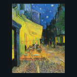 Vincent van Gogh Cafe Terrace at Night Poster<br><div class="desc">One of Vincent van Gogh's most iconic paintings; Cafe Terrace at Night.</div>