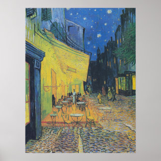 Vincent van Gogh Café Terrace at Night Poster
