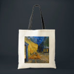 Vincent van Gogh - Cafe Terrace at Night Tote Bag<br><div class="desc">Cafe Terrace on the Place du Forum at Night - Vincent van Gogh,  1888</div>