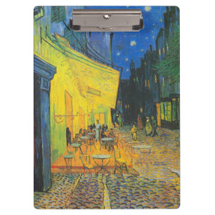Vincent Van Gogh Cafe Terrace Masterpiece Clipboard