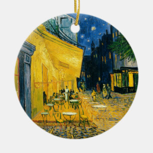 Vincent van Gogh   Cafe Terrace, Place du Forum Ceramic Tree Decoration