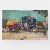 Vincent Van Gogh - Caravans, Gypsy Camp near Arles
